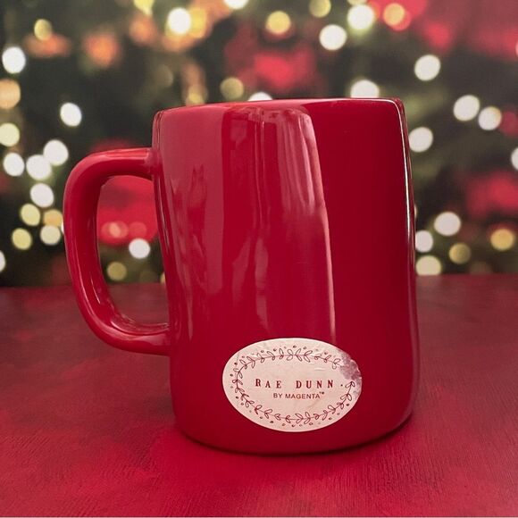 Rae Dunn Red Christmas Mug – “I’m on the Nice List” – Artisan Mug/Holiday Gift - Picture 4 of 9